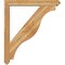 Ekena Millwork Funston Arts and Crafts Rough Sawn Bracket w/ Offset Brace, Western Red Cedar, 6"W x 42"D x 48"H BKT0604X42X48FST03RWR - alternate 3